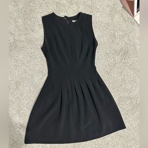 Black tank top dress with tight waist
